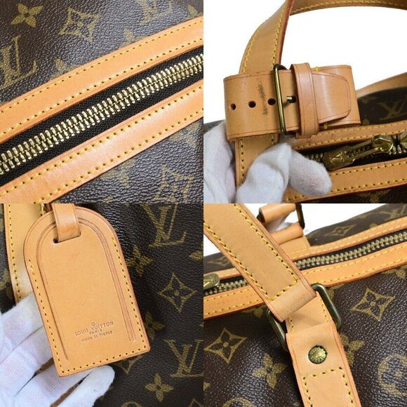 LOUIS VUITTON Sac Souple 55 Travel Hand Bag Monogram Leather - Picture 9 of 14